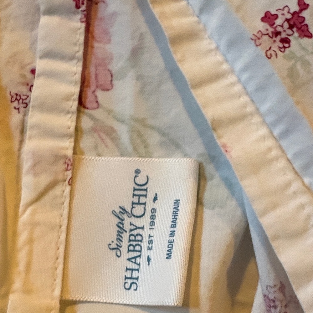 Simply Shabby Chic Pink and Cream Floral Pillowcase - Picture 5 of 5